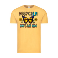 Vintage Mustard keep calm dream on Vintage Tee - CowhideDigitalArt