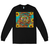 Black i hate everyone but coffee helps western skeleton coffee sunflowers Long Sleeve Tee - Artiststas