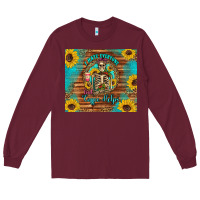 Burgundy i hate everyone but coffee helps western skeleton coffee sunflowers Long Sleeve Tee - Artiststas