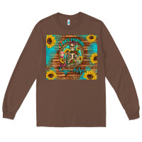 Chestnut i hate everyone but coffee helps western skeleton coffee sunflowers Long Sleeve Tee - Artiststas