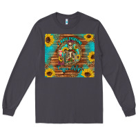 Smoke i hate everyone but coffee helps western skeleton coffee sunflowers Long Sleeve Tee - Artiststas