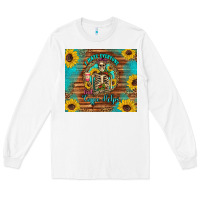 White i hate everyone but coffee helps western skeleton coffee sunflowers Long Sleeve Tee - Artiststas