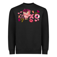 Black chicken valentine's day xoxo Heavyweight Sweatshirt - FaDigitalArtStudio