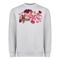 Chicken Valentine's Day Xoxo Heavyweight Sweatshirt | Teevron
