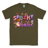 Army Green spooky babe Classic Tee - AdoDesignShop