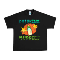 Black drinking buddies with baby bottle Urban Heavy Tee - HRA Design Shop