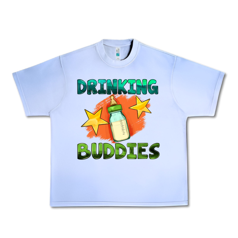 Drinking Buddies With Baby Bottle Urban Heavy Tee by HRA Design Shop | Teevron