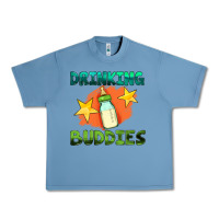 Pebble Blue drinking buddies with baby bottle Urban Heavy Tee - HRA Design Shop