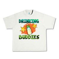 Pistachio drinking buddies with baby bottle Urban Heavy Tee - HRA Design Shop