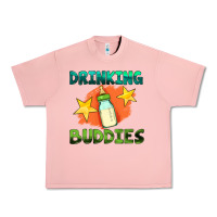 Salmon drinking buddies with baby bottle Urban Heavy Tee - HRA Design Shop