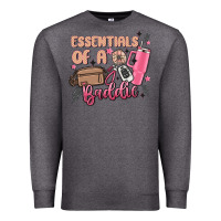 Charcoal Heather essentials of a baddie Premium Sweatshirt - MaliasSmallBusiness