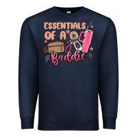 Navy essentials of a baddie Premium Sweatshirt - MaliasSmallBusiness