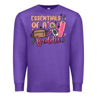Purple essentials of a baddie Premium Sweatshirt - MaliasSmallBusiness