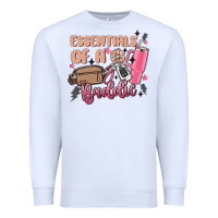 White essentials of a baddie Premium Sweatshirt - MaliasSmallBusiness