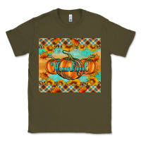 Army Green Thankful Pumpkins Classic Tee - Artiststas