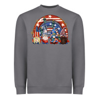 4th Of July Rainbow With Gnomes Heavyweight Sweatshirt | Teevron