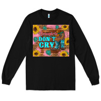Black cowgirls don't crty boots hat sunflowers tumbler Long Sleeve Tee - Artiststas