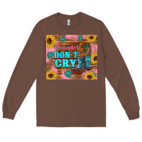 Chestnut cowgirls don't crty boots hat sunflowers tumbler Long Sleeve Tee - Artiststas
