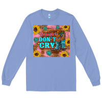 Colony Blue cowgirls don't crty boots hat sunflowers tumbler Long Sleeve Tee - Artiststas