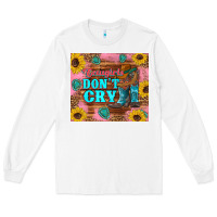 White cowgirls don't crty boots hat sunflowers tumbler Long Sleeve Tee - Artiststas