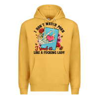 Mustard i don t watch porn i read it like a fucking lady Premium Hoodie - Artiststas