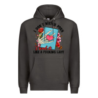 Smoke i don t watch porn i read it like a fucking lady Premium Hoodie - Artiststas