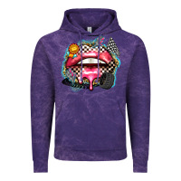 Cloud Purple race lips Vintage Hoodie - Zillion Design Studio