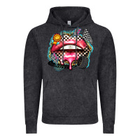 Vintage Black race lips Vintage Hoodie - Zillion Design Studio