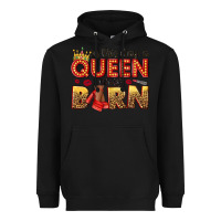 Black on this day a queen was born Heavyweight Hoodie - NancyCooperArtShop