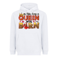 White on this day a queen was born Heavyweight Hoodie - NancyCooperArtShop