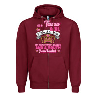 Burgundy as a taurus girl zodiac girls Zipper Hoodie - Jasminsmagicworld