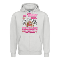 Dove Grey as a taurus girl zodiac girls Zipper Hoodie - Jasminsmagicworld