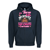 Navy as a taurus girl zodiac girls Zipper Hoodie - Jasminsmagicworld