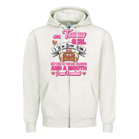 Oatmeal Heather as a taurus girl zodiac girls Zipper Hoodie - Jasminsmagicworld