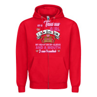 Red as a taurus girl zodiac girls Zipper Hoodie - Jasminsmagicworld