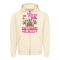 Sandshell as a taurus girl zodiac girls Zipper Hoodie - Jasminsmagicworld