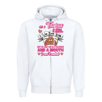 White as a taurus girl zodiac girls Zipper Hoodie - Jasminsmagicworld