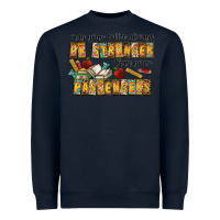 Navy may your coffe always be stronger than your passengers Heavyweight Sweatshirt - CowhideDigitalArt