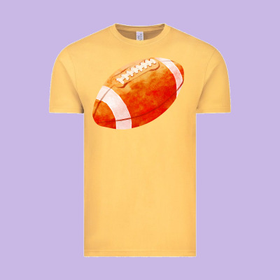 American Football  Pigskin  Gridiron Football Vintage Tee Designed By Fadigitalartstudio