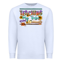 White teaching my tribe Premium Sweatshirt - NancyCooperArtShop