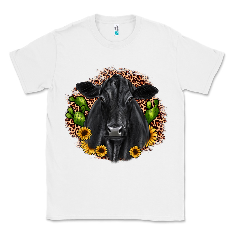 Black Angus Cactus Sunflower Classic Tee by JahusDesignShop | Teevron