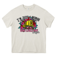 Cream im just a woman who loves her firefighter Heavy Core Tee - SublimationCraftShop