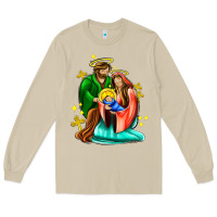 Mushroom oh holy night  with cross ado Long Sleeve Tee - AdoDesignShop