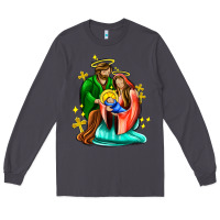 Oh Holy Night  With Cross Ado Long Sleeve Tee | Teevron