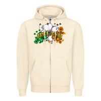 Sandshell ireland flag Zipper Hoodie - NancyCooperArtShop