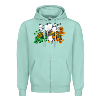 Seafoam ireland flag Zipper Hoodie - NancyCooperArtShop