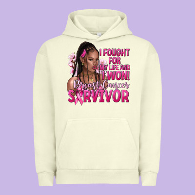 I Fought For My Life And I Won Afro Woman Urban Hoodie Designed By Nancycooperartshop