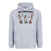 Heather Grey boot scctin' boogie Heavyweight Hoodie - MaliasSmallBusiness