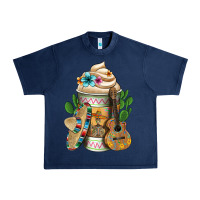 Navy mexican hot coffee cup Urban Heavy Tee - FaDigitalArtStudio