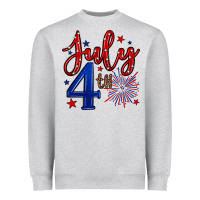 Heather Grey 4th of July Heavyweight Sweatshirt - Neo Western